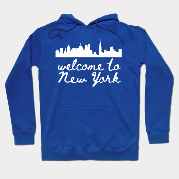 Welcome To New York Hoodie by virtuallies